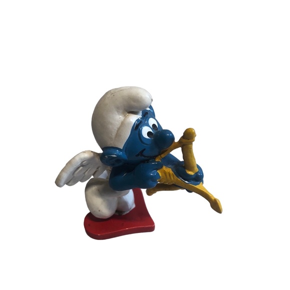 Vintage Peyo Germany Smurf Cupid Valentine’s Day - Picture 1 of 9